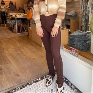 Isalis Leilani Lettuce Pant Chocolate